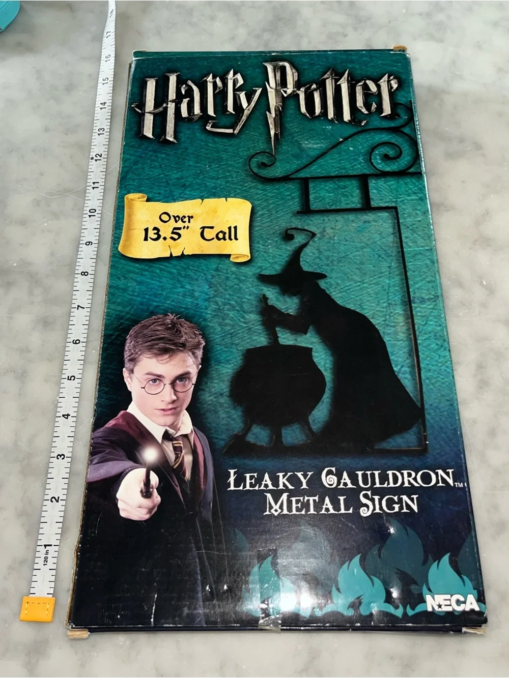 Harry Potter Leaky Cauldron Metal Sign - Teal/Black by NECA